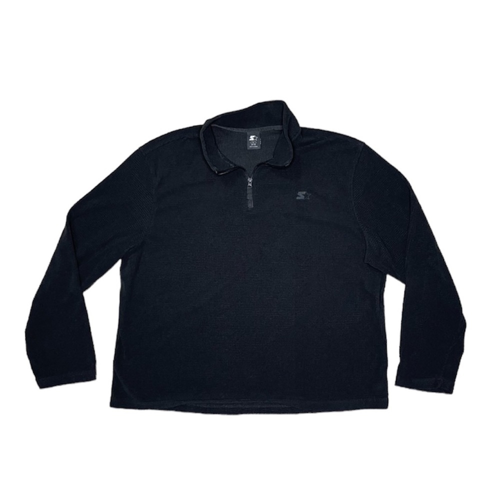 STARTER waffle fleece 1/4 zip pullover